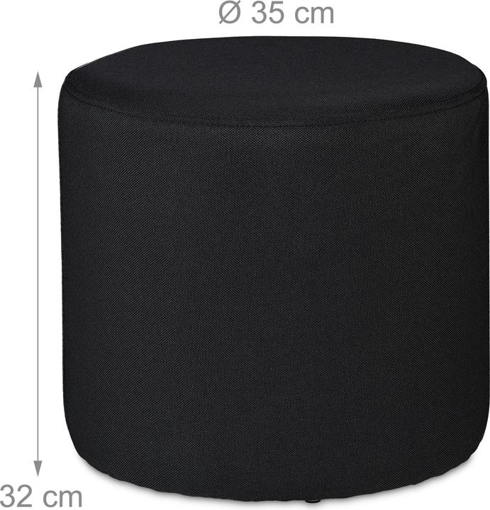 Actual product image Relaxdays Side table with stool (40 x 40 x 40 cm)