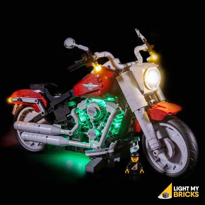 Image du produit Light my bricks Kit d'éclairage LED pour LEGO Harley-Davidson Fat Boy