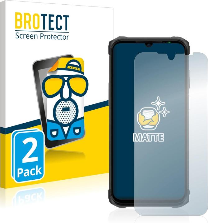 Actual product image BROTECT Anti-glare screen protector matt (2 Piece, Ulefone Armor 12)