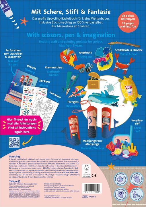 Produktbild Pelikan Bastelbuch A4 Meereswelt