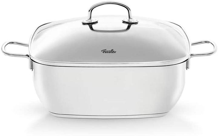 Produktbild Fissler Secural® Bräter 28cm eckig mit Glas (21.50 cm, Bräter + Schmortopf, Edelstahl)