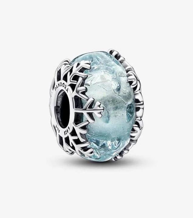 Produktbild Pandora Charm Muranoglas Schneeflocke (Sterling Silber 925)