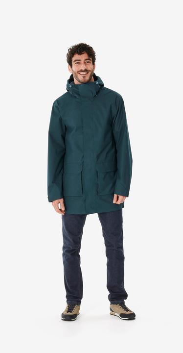 Actual product image Quechua Men's long hiking jacket - NH500 green (3XL)