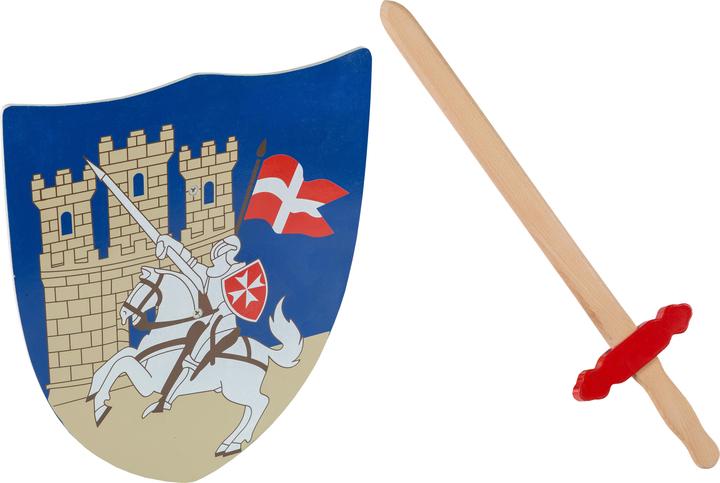 Idena Schild und Schwert Kreuzritter, Holz