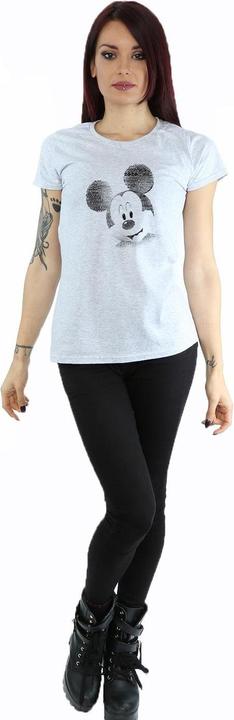 Immagine prodotto Disney Mickey Mouse Text Face Maglietta Donna (S)