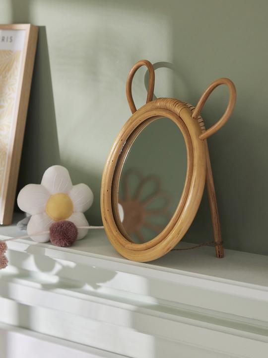 Image du produit Vertbaudet Miroir de table pour enfants OURS, rotin