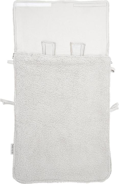Actual product image Meyco Baby teddy footmuff with Velcro fastener