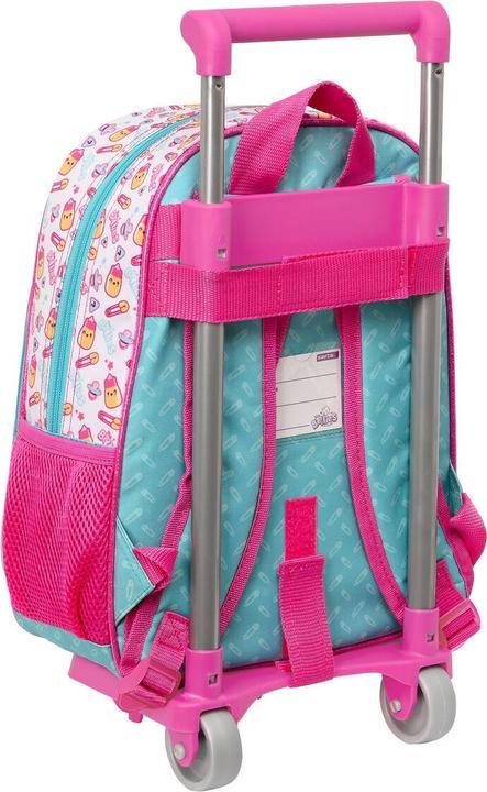 Immagine prodotto The Bellies Zaino scuola con ruote 26 x 34 x 11 cm viola turchese bianco