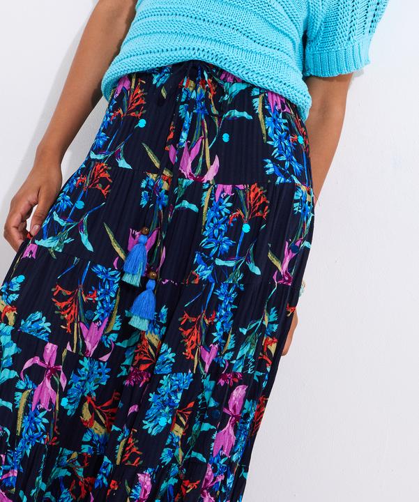 Actual product image Joe Browns Dark Floral Sequin Embellished Skirt (38)