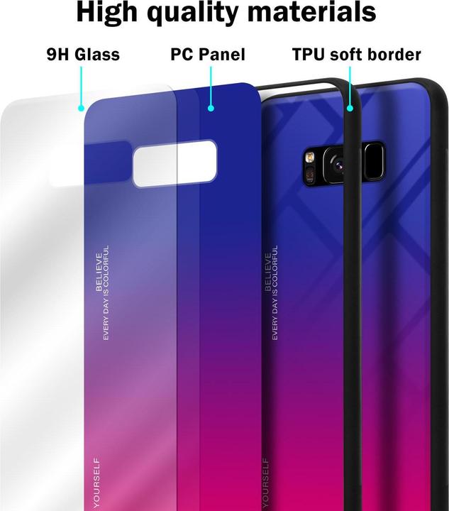 Productafbeelding Cadorabo TPU 2 kleuren glasdekking (Samsung Galaxy S8+)
