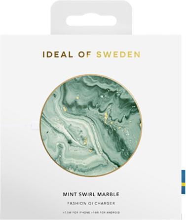 Actual product image iDeal Of Sweden Universal Charger Mint Swirl Marble (10 W)