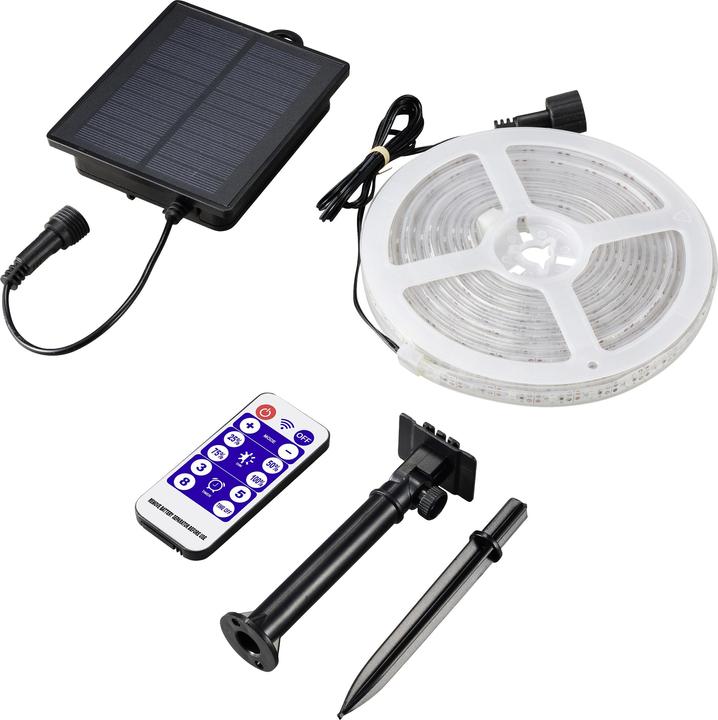 Image du produit Sygonix Tube lumineux solaire SY-5947266 LED 1.8 W RGB Transparent (18650 lm, IP44, IP67)