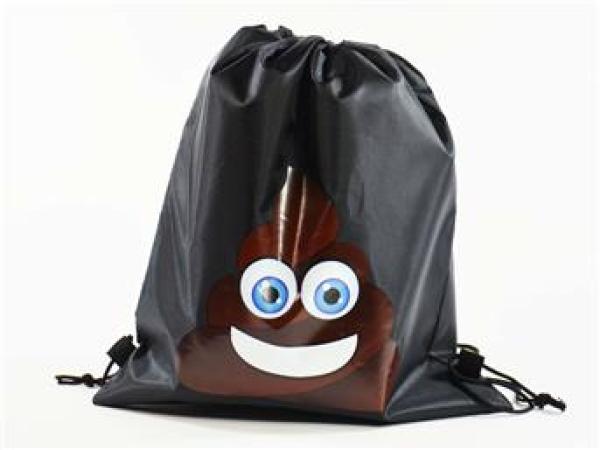 Kögler Emoticon, MOGee Sportbeutel, 39 X 34 cm, Kackhaufen
