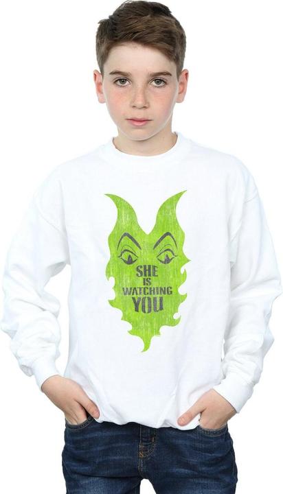 Actual product image Disney Boys The Descendants Maleficent She Is Watching Sweatshirt (116)