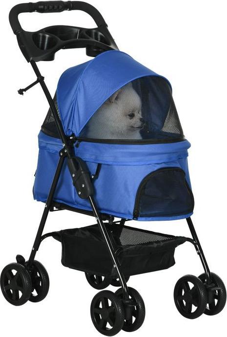 Produktbild Swisshandel24 Hundewagen Hundebuggy mit Klappfunktion Pet Stroller für kleine Hunde und Katzen Haustierwagen Katze (Hund, Katze, Faltbar)