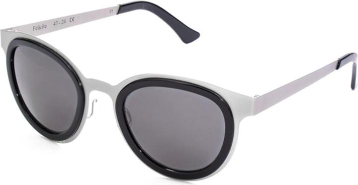 L.G.R Unisex-Sonnenbrille FELICITE-SILVER-01 Ø 47 mm