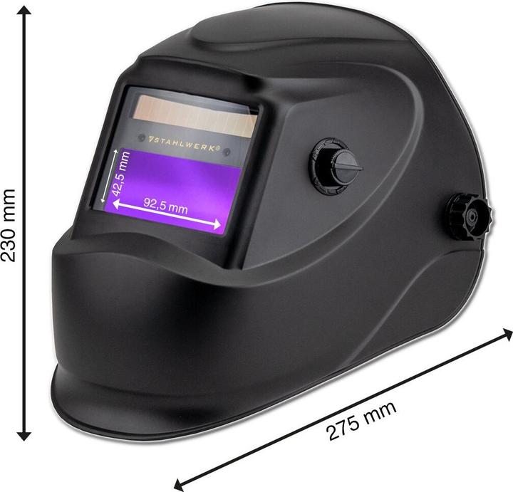 Actual product image Stahlwerk Fully automatic welding helmet ST-450R black with 5 spare discs