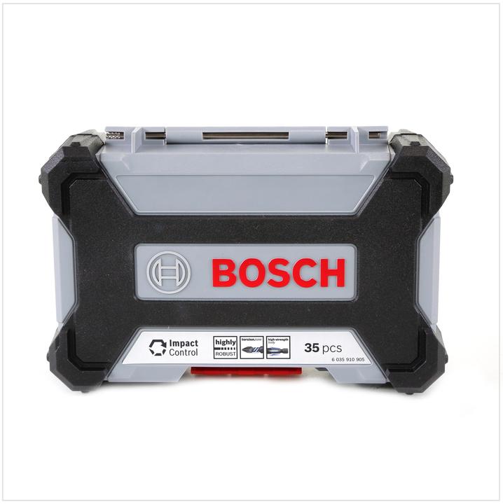 Produktbild Bosch Professional Zubehör Impact Control MultiConstruction und Schrauberbit-Set, 35-tlg. (Innensechsrund TX M20, Innensechsrund TX M30, Innensechsrund TX M15, Innensechsrund TX M25, Innensechsrund TX M40, Kreuz Phillips PH M1, Kreuz Phillips PH M2, Kreuz Pozidriv PZ M2, Kreuz Phillips PH M3, Kreuz Pozidriv PZ M3)