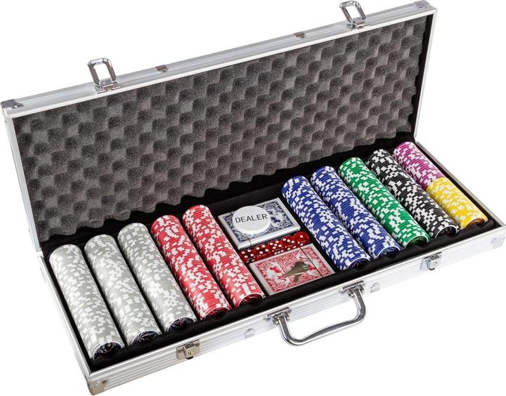 Actual product image Games Planet Poker case, 1000 laser chips, aluminium