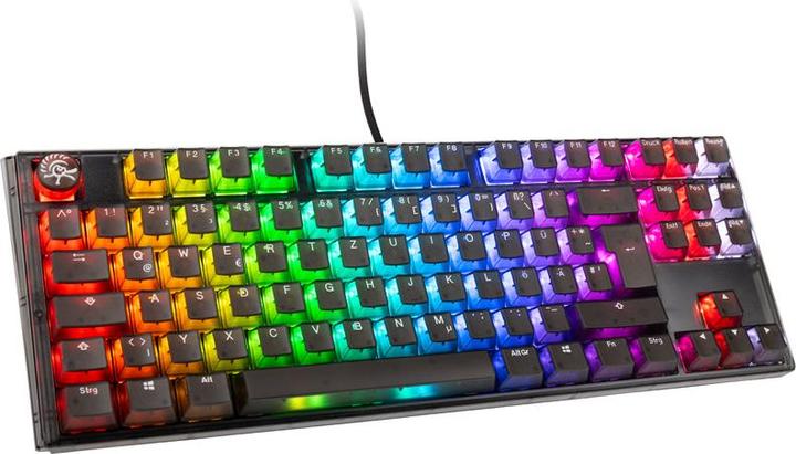 Actual product image Ducky One 3 Aura Black TKL Gaming Keyboard, RGB LED - Kailh Jellyfish Y (DE, Cable)