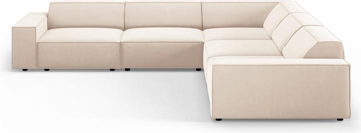 Actual product image Micadoni Velvet Symmetrical Corner Sofa, "Jodie", 6 Seats, 287x287x70Made in Europe (Corner sofa)