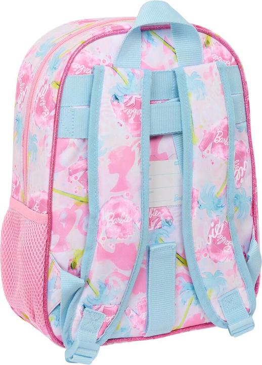 Actual product image Barbie Schulrucksack Painterly Rosa Himmelsblau 26 x 34 x 11 cm