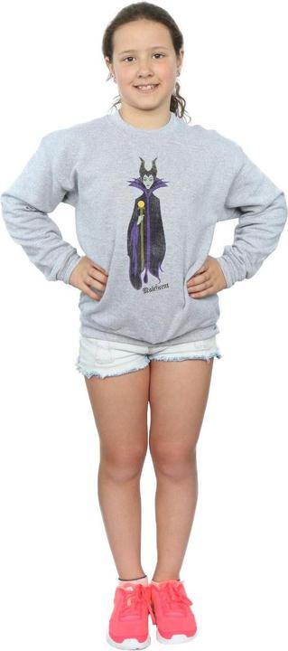 Actual product image Disney Girls Sleeping Beauty Classic Maleficent Sweatshirt (116)