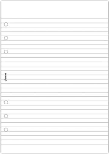 Image du produit Filofax Filof.A5 Bloc-Notes Lin.White (A5, Non contraignant)