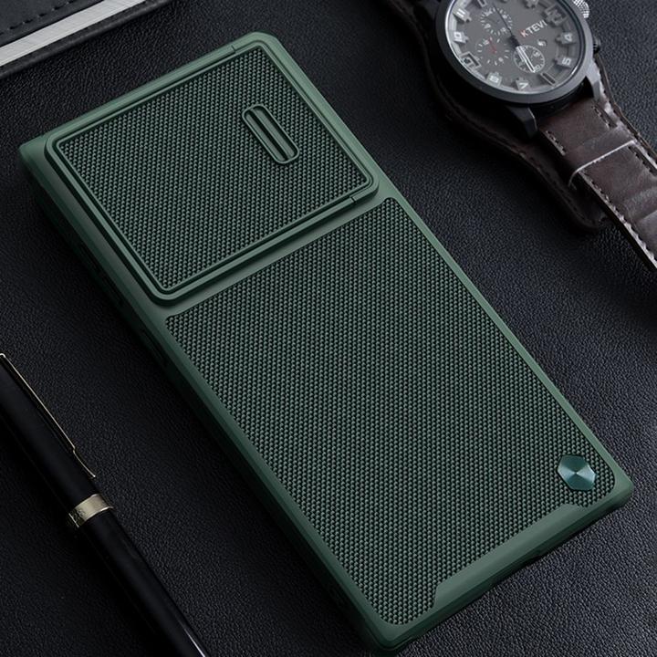 Produktbild Nillkin Textured Case S - Galaxy S22 Ultra - Grün (Samsung Galaxy S22 Ultra)