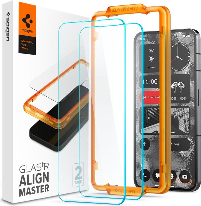 Spigen ALM Glas.Tr Nothing Phone 2 2szt. szkło hartowane AGL06981 (2 Stück, Nothing Phone (2))