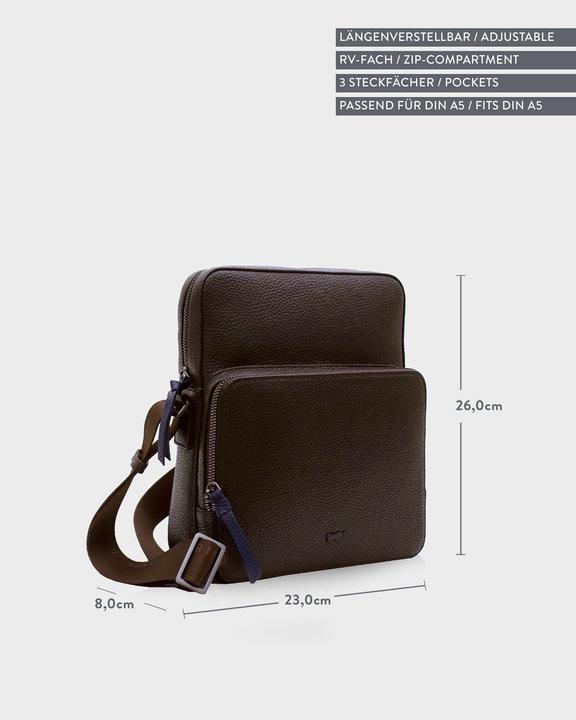 Actual product image Braun Büffel Shoulder bag Novara 26354
