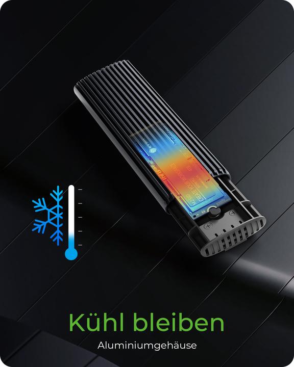 Actual product image Icy Box IB-1808MCT-CU31 (M.2 2280, M.2 2230, M.2 2242, M.2 2260)