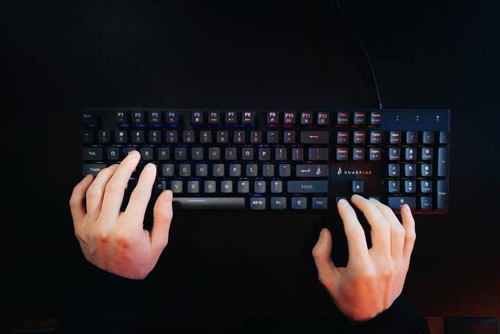 Actual product image SureFire Gaming KingPin M2 Wired, USB Gaming Keyboard Illuminated, Multimedia Keys US-Engli (US, Cable)