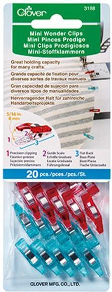 Label énergétique Clover Pince à tissu bleu/rouge
