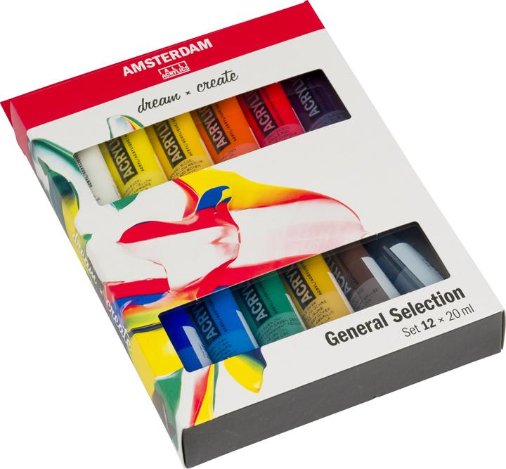 Image du produit Amsterdam Set de démarrage pour la peinture acrylique (Multicolore, 20 ml)