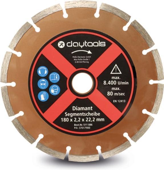 Daytools Diamant-Trennscheibe, 180 mm