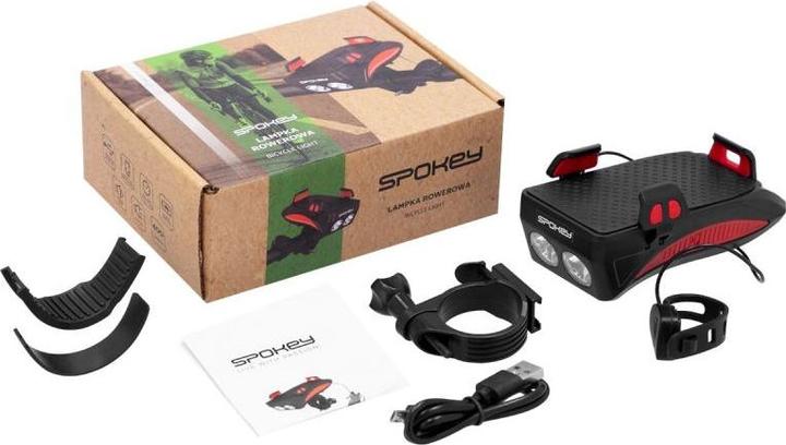 Produktbild Spokey Fahrradlampe mit Smartphone-Halterung HOLDI (400 lm)
