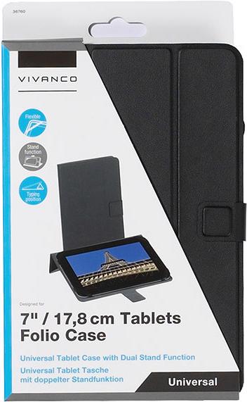 Produktbild Vivanco Tablet Tasche, universal Passend für Display Grösse=17,8 cm (7) BookCase Galaxy Tab 2, 3, 4 (Galaxy Tab, Tab 4)