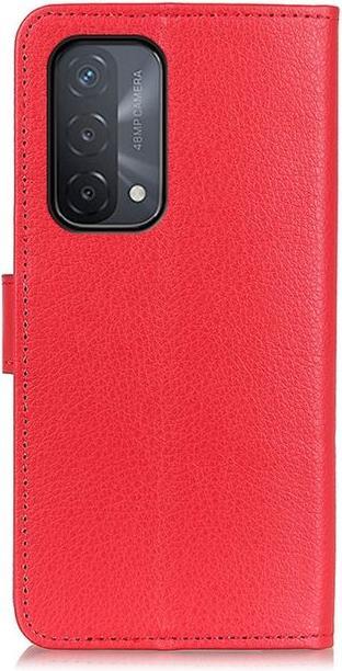 Actual product image MU Classic Litchi Leather Bookcover Series (Oppo A74 5G)