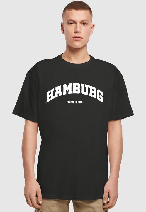 Image du produit Merchcode Hamburg Wording - Tee surdimensionné lourd - 112991 (XXL)