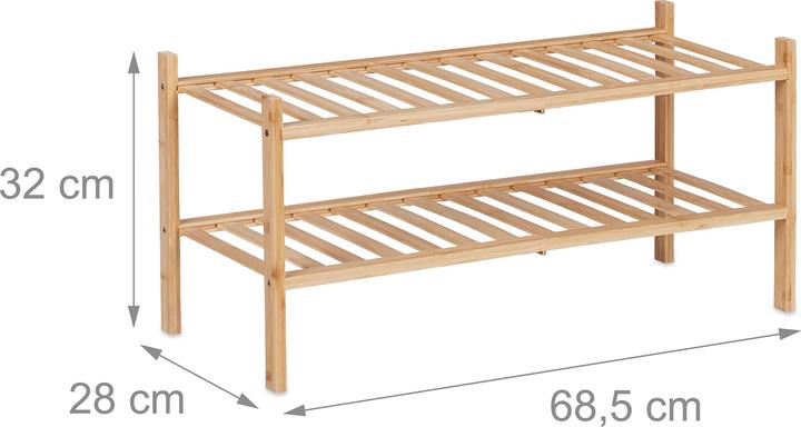 Actual product image Relaxdays Shoe rack (68.5 x 28 x 32 cm)