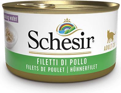 Schesir Nassfutter für Katzen - Hühnerfilets nature (Adult, 1 Stk., 85 g)