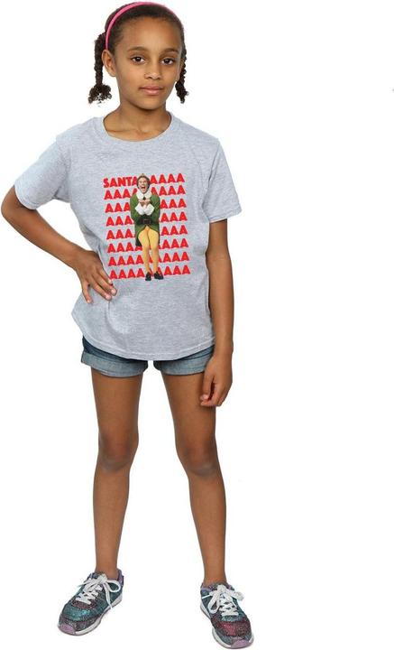 Immagine prodotto Elf Buddy Santa Scream Maglietta Ragazze (140, 146)
