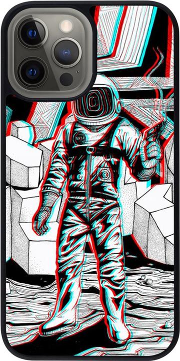 Actual product image PhoneLook Cover Silicone Black Anaglyph Astronaut (Apple iPhone 12 Pro Max)