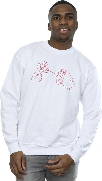 Produktbild Disney Lady And The Tramp Spaghetti Outline Sweatshirt (XXL)