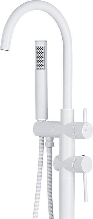 Actual product image Beliani Bath mixer free-standing matt white TUGELA