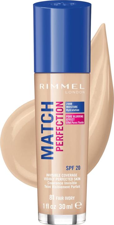 Immagine prodotto Rimmel London Match Perfection 81 Fair Ivory 30ml (D9AE95)