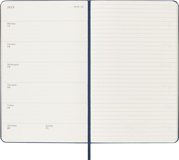Produktbild Moleskine Schüleragenda Hard Cover Weekly Notebook (13 x 21 cm, Harter Einband, Englisch)