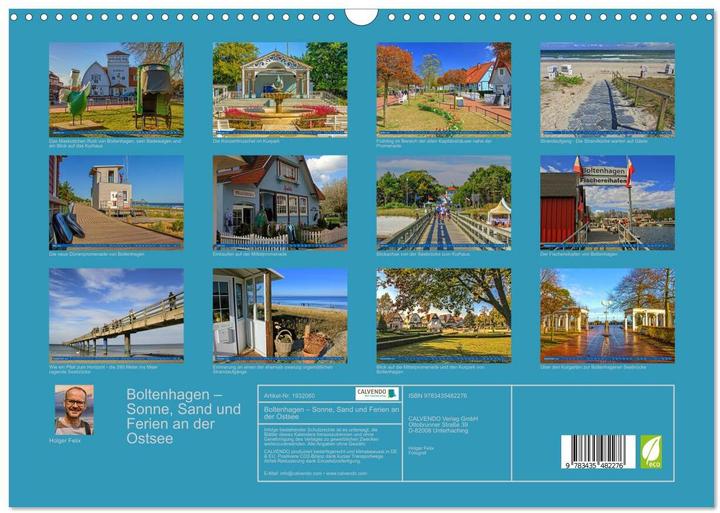 Actual product image Boltenhagen - Sonne, Sand und Ferien an der Ostsee (Wandkalender 2025 DIN A3 quer), Monatsk (A3, German)