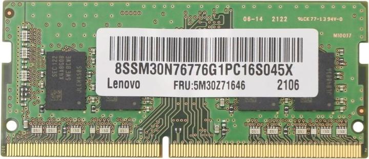 Actual product image Lenovo SoDIMM,8GB,DDR4,3200,Samsung (1 x 8GB, 3200 MHz, DDR4-RAM, SO-DIMM)